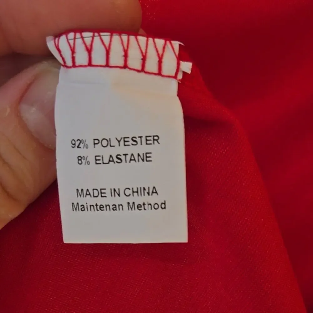 NWOT Medium Red Sexy Satin Strapless Maxi Dress [0004] - Picture 7 of 9